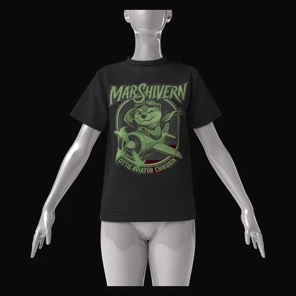 ビッグシルエットTシャツを着たときのシルエット