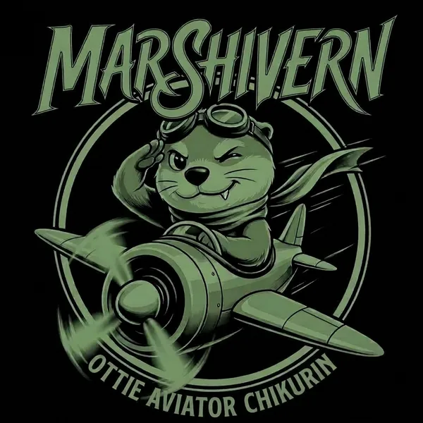 OTTIE AVIATOR CHIKURIN のエンブレム(Tシャツの前面のデザイン)