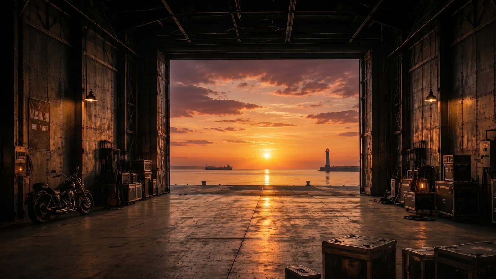MAIN FLOOR: 扉の向こうに、夕日と港がある。