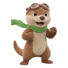 カワウソのチクリン 全力で応援